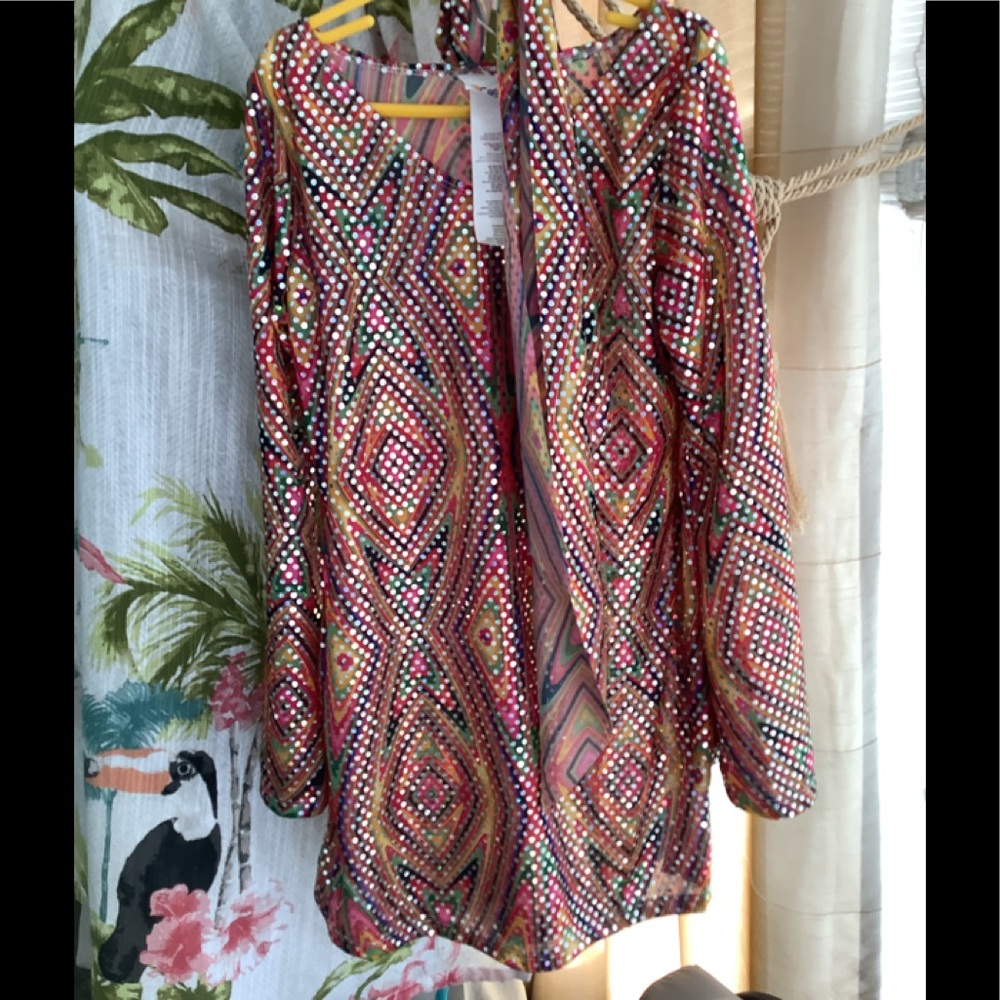 California Costumes girls dress silver dots all over scarf or hair tie.